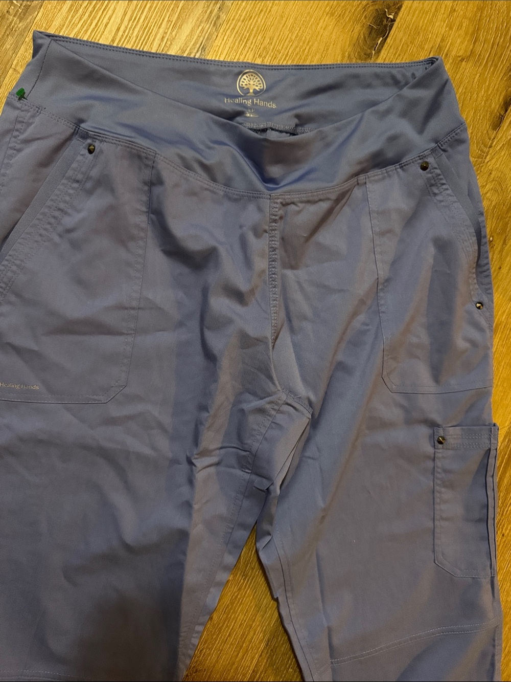 healing hands Women's Cargo Scrub Pants - Slate Blue